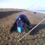 Paul Fenech falling asleep in the cold conditions